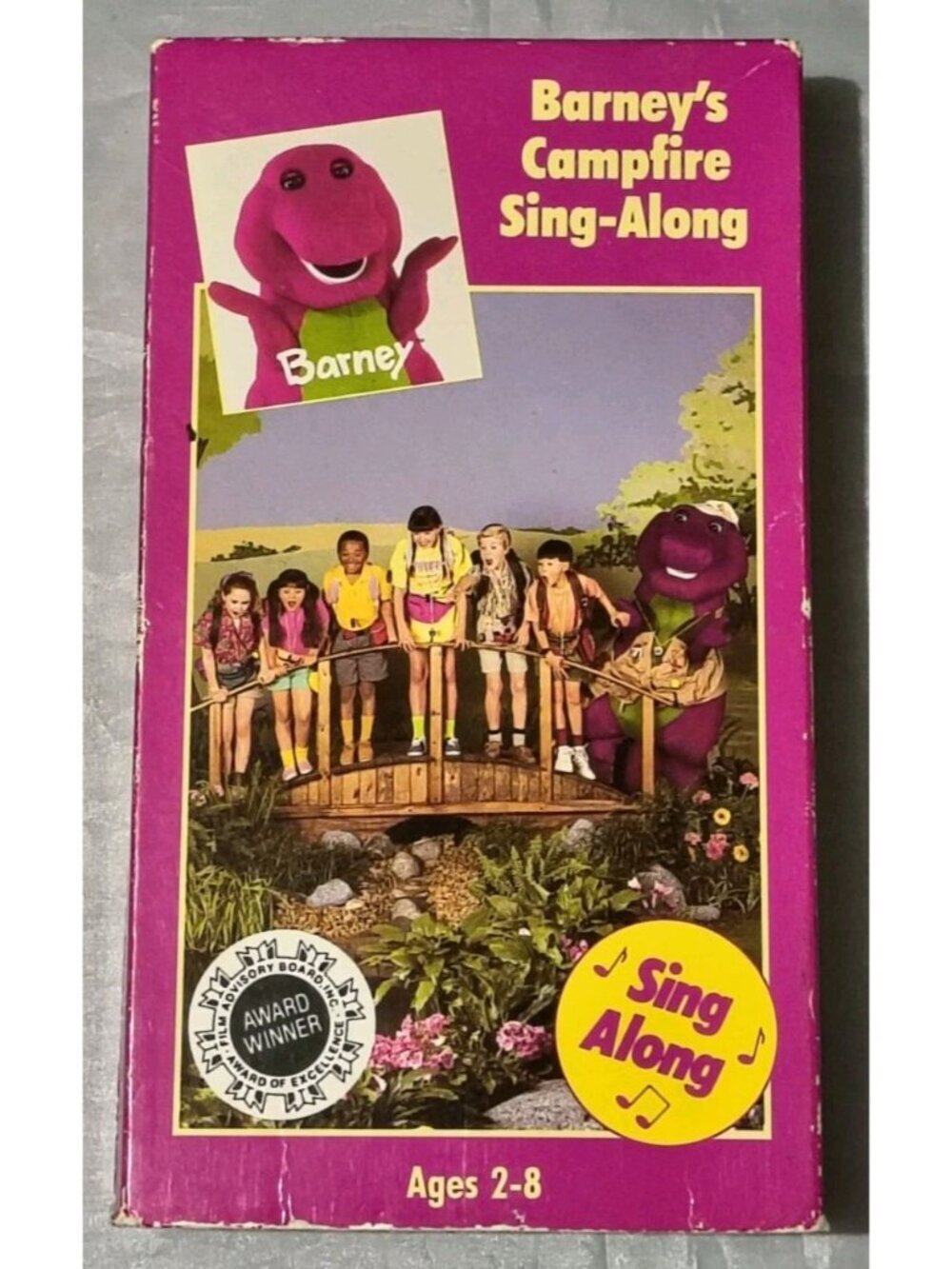 Barneys Campfire Sing-Along VHS 1990 Backyard Gang Award Winner Kids Fun Cartoon